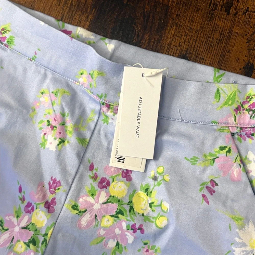 Janie and Jack Floral Pants Girls Size 12 NWT Adjustable Waist Spring Easter